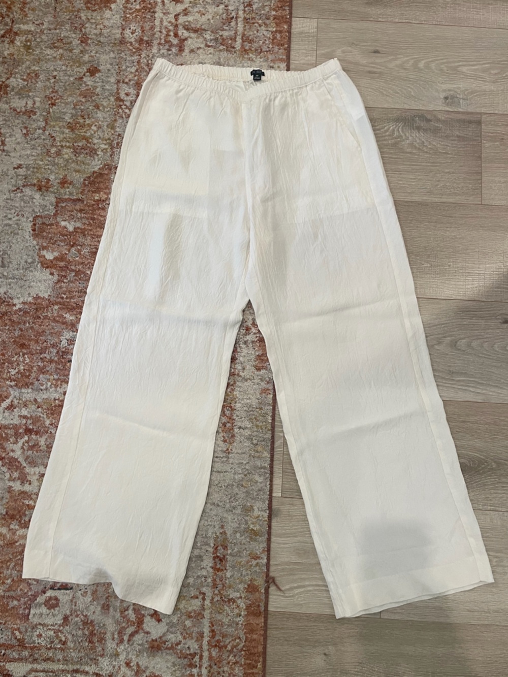 J. Crew Petite Stratus pant in textured satin - Size MP